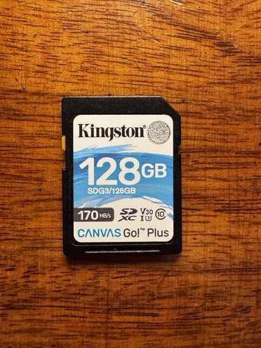 Kingston canvas plus 128gb - kingston, go!