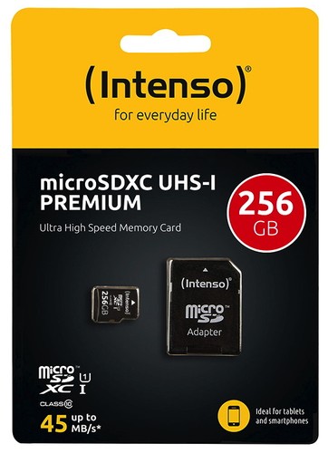 Intenso micro sdxc karte 256gb - micro,