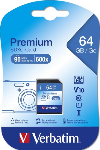 Verbatim premium sdxc 64gb - verbatim,