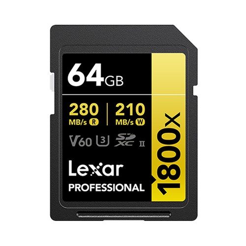 Lexar 1800x sdxc v60 - 1800x,