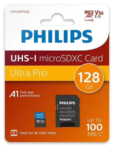 Philips 128gb microsdxc v30 - philips,