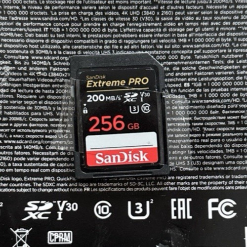 Sandisk extreme pro 256gb - extreme,